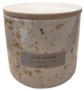 Vonná svíčka keramika Oud Wood, 180 g