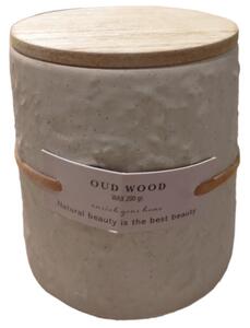 Vonná svíčka keramika Oud Wood, 200 g