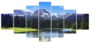 Obraz - Zasněžené vrcholky hor (210x100 cm)