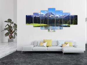 Obraz - Zasněžené vrcholky hor (210x100 cm)