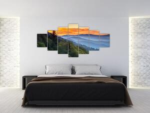 Obraz - Červánky v horách (210x100 cm)