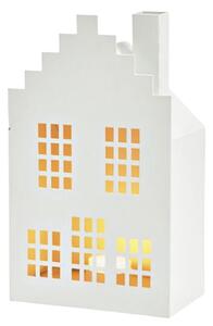 Kovový domeček bílý 25 x 15 x 9 cm