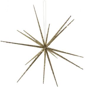 Hvězda zlaté třpytky 36 cm