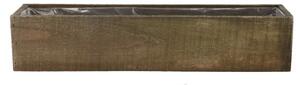 Truhlík ze dřeva s plastovým vkladem 48 x 11 x 10 cm
