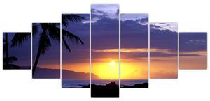 Obraz západu slunce nad mořem (210x100 cm)