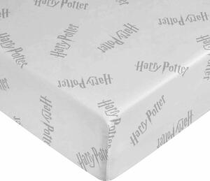 Prostěradlo Harry Potter Bílý Šedý 140 x 200 cm