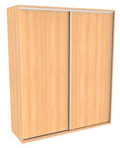 Šatní skříň FLEXI 2 s posuvnými dveřmi Varianta barvy: Buk, Šířka: 200 cm, Výška: 220 cm