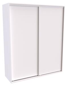 Šatní skříň FLEXI 2 s posuvnými dveřmi Varianta barvy: Bílá, Šířka: 200 cm, Výška: 240 cm