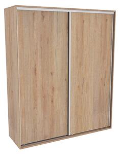 Šatní skříň FLEXI 2 s posuvnými dveřmi Varianta barvy: Buk, Šířka: 200 cm, Výška: 220 cm