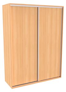 Šatní skříň FLEXI 2 s posuvnými dveřmi Varianta barvy: Buk, Šířka: 180 cm, Výška: 240 cm