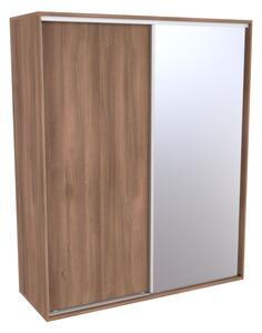 Šatní skříň FLEXI 2 se zrcadlem Varianta barvy: Bílá, Šířka: 180 cm, Výška: 220 cm
