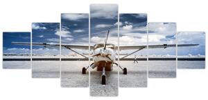 Obraz motorového letounu (210x100 cm)