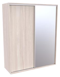 Šatní skříň FLEXI 2 se zrcadlem Varianta barvy: Javor, Šířka: 180 cm, Výška: 220 cm