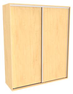 Šatní skříň FLEXI 2 s posuvnými dveřmi Varianta barvy: Javor, Šířka: 200 cm, Výška: 220 cm