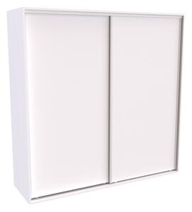 Šatní skříň FLEXI 2 s posuvnými dveřmi Varianta barvy: Bílá, Šířka: 220 cm, Výška: 240 cm