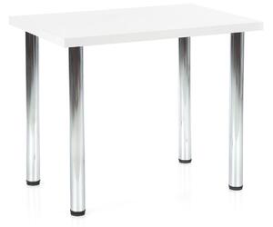 Stůl Modex 90 bílý / chrom