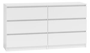 Komoda Osko OK6, Barva: bílá / bílá Mirjan24 5902928305227