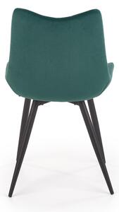 Jídelní židle SCK-388 tmavě zelená/černá