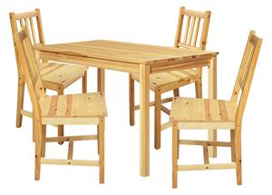 Jídelní stůl 8848 lak + 4 židle 869 lak