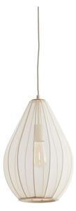 Béžové závěsné svítidlo s textilním stínidlem ø 28 cm Itela – Light & Living