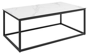 Massive home | Konferenční stolek SYMBIOSE WHITE MRAMOR 100 CM keramika
