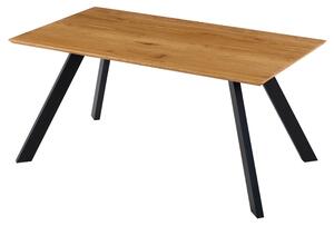Jídelní stůl GAMORA dub divoký/černá, šířka 160 cm