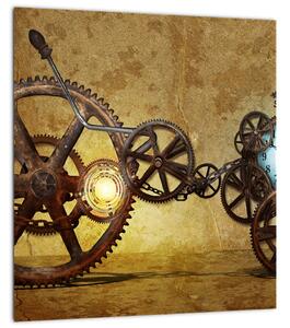 Obraz strojků historických hodin (30x30 cm)