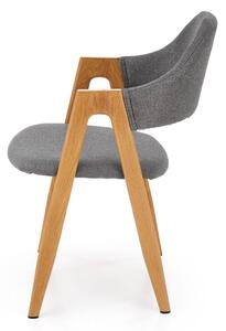 Jídelní židle SCK-344 dub medový/šedá