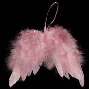 Andělská křídla z peří, barva růžová, baleno 12ks v polybag Cena za 1 ks AK6108-PINK