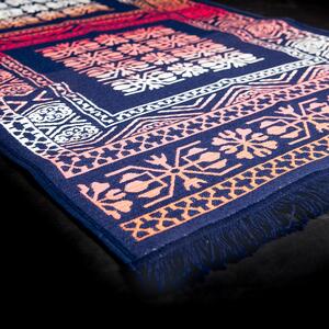Tkaný koberec Kelim červeno-modrý 80x200cm