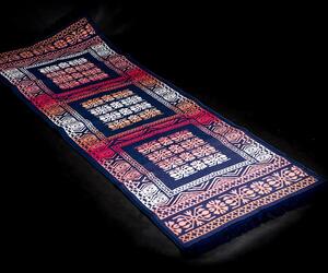 Tkaný koberec Kelim červeno-modrý 80x200cm