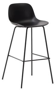 Černá barová židle (výška sedáku 74 cm) Altea – Kave Home