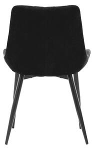 Jídelní židle GIANLUCA černá látka