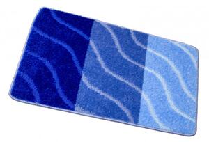 Koupelnový kobereček FIORI modrý, pruhy