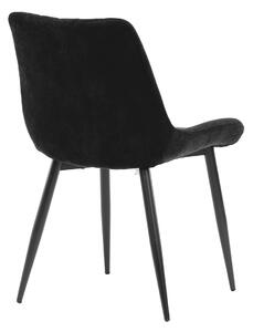 Jídelní židle GIANLUCA černá látka