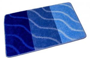 Sada koupelnových koberečků FIORI modrá, pruhy