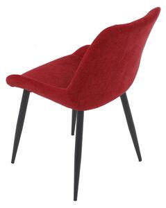 Jídelní židle červená látka DCL-218 RED2