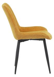 Jídelní židle žlutá látka DCL-218 YEL2