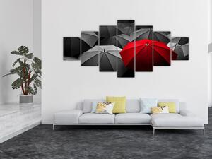 Obraz otevřených deštníků (210x100 cm)