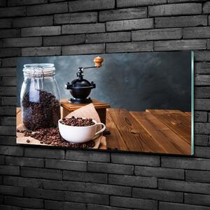 Foto obraz skleněný horizontální Mlýnek na kávu osh-96066754