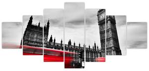 Obraz - Londýnské Houses of Parliament (210x100 cm)