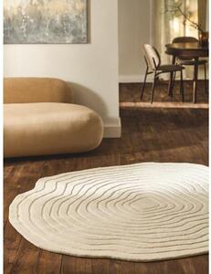 Ručně tkaný vlněný koberec v organickém tvaru Niria