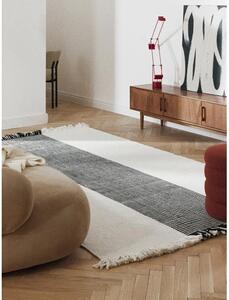 Ručně všívaný koberec s nízkým vlasem a třásněmi Kami