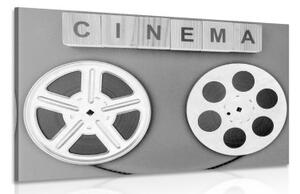 Obraz filmová páska v černobílém provedení - 90x60 cm