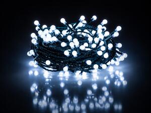 Vánoční LED řetěz s kuličkami - Cherry, 100m, 600 LED diod, studená bílá