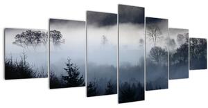 Obraz mlhy nad lesem (210x100 cm)