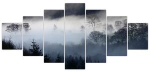 Obraz mlhy nad lesem (210x100 cm)