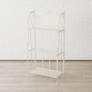 REGÁL, bílá, železo, 59,6/29,2/120 cm