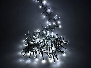 Vnitřní LED vánoční řetěz - studená bílá se záblesky, 10m, 100 LED