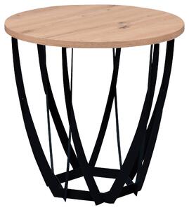ODKLÁDACÍ STOLEK, černá, dub artisan Xora - Odkládací stolky, Online Only